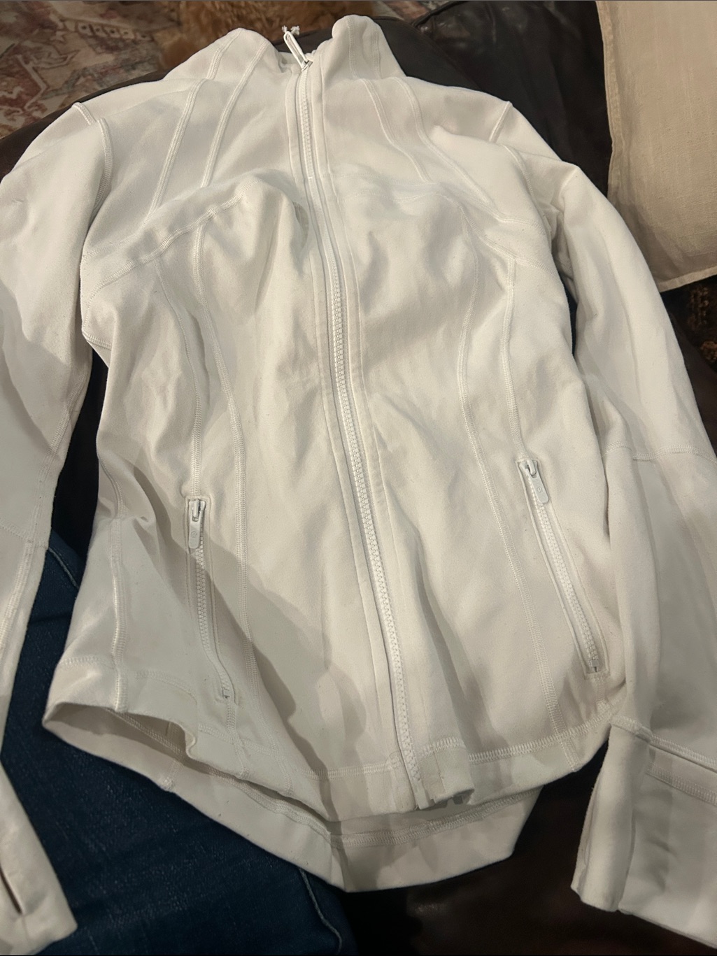 Lululemon Define White Zip-Up Jacket Size 6